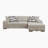 Odesser 115" W 2-Piece Chenille Sleeper Sectional-1083233647-1138026908