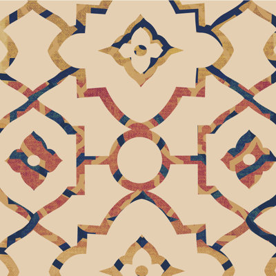 «Morocco Tile I» par Ricki Mountain, impression sur toile tendue