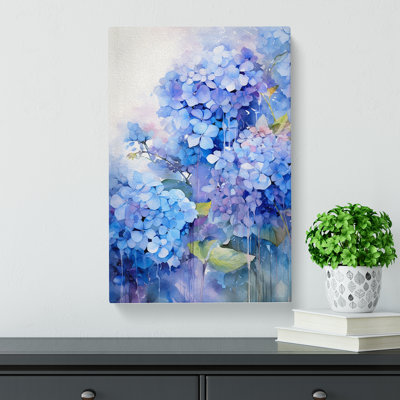 Hydrangea Action Painting Art No.3 - No Frame Print