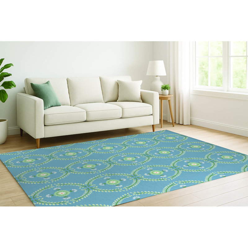 Bree Low Pile Decorative Indoor Area Rug, Rectangle 4' x 6'