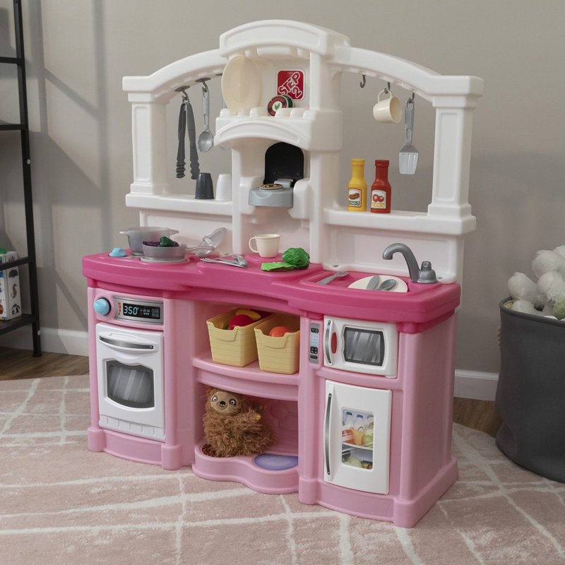 Step2 Fun with Friends Play Kitchen Set, Pink/White