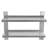 Lauda 2 Piece Metal Tiered Shelf with Live Edge
