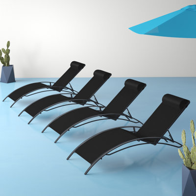 Sebastien 160cm Long Reclining Chaise Lounge Set