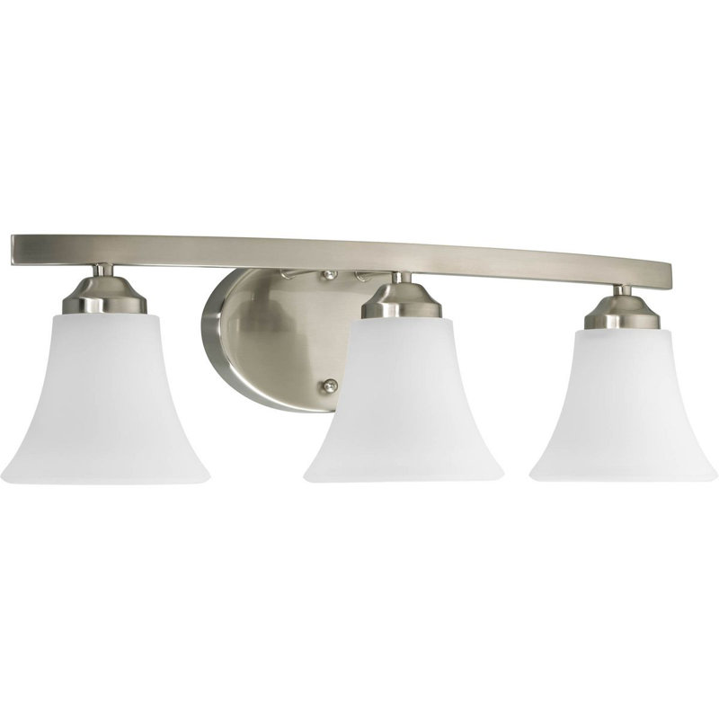 Luminaire pour meuble-lavabo Hilary, Nickel brossé