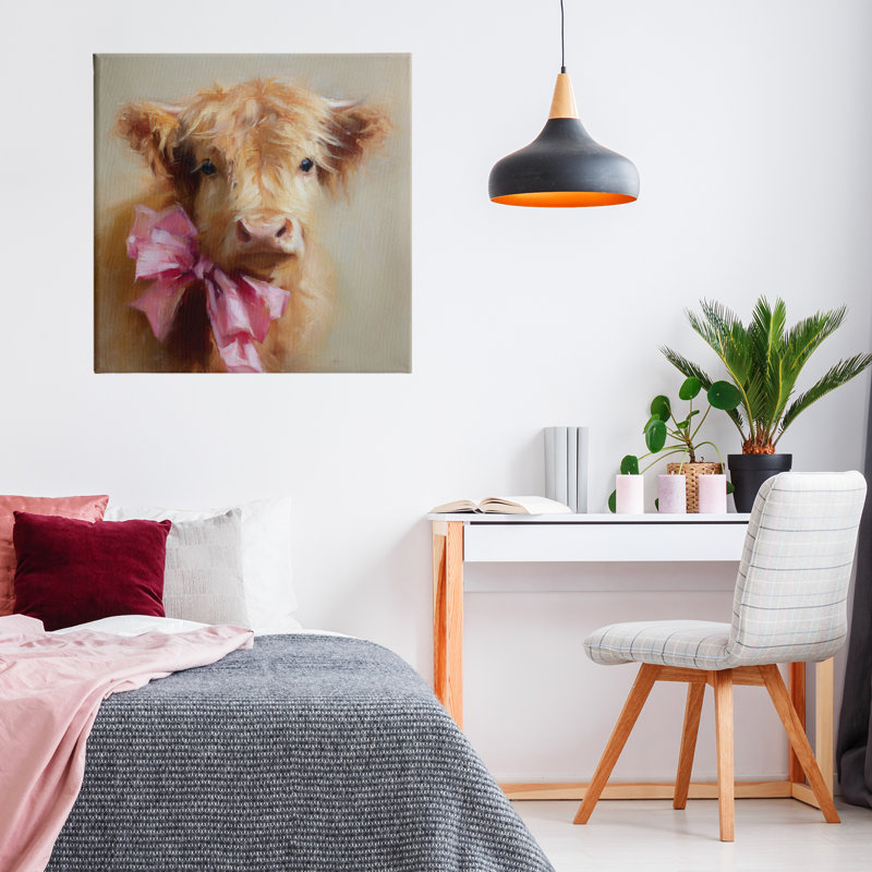Petite toile chérie Highland, design par Tina LeCour, H 24 po x l 24 po
