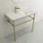 BOCCHI Fenice 17.91'' Fireclay Rectangular Bathroom Sink-90559087