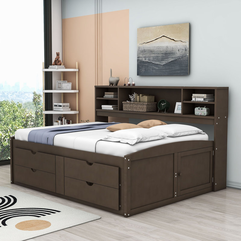 Naja Full / Double Daybed, Antique Brown