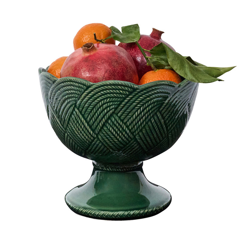 Le Panier Mystic Knot Footed Bowl, Basil