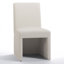 Chaise de salle à manger rembourrée en tissu-1131758327