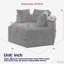 Canapé 54 po en chenille-654050531