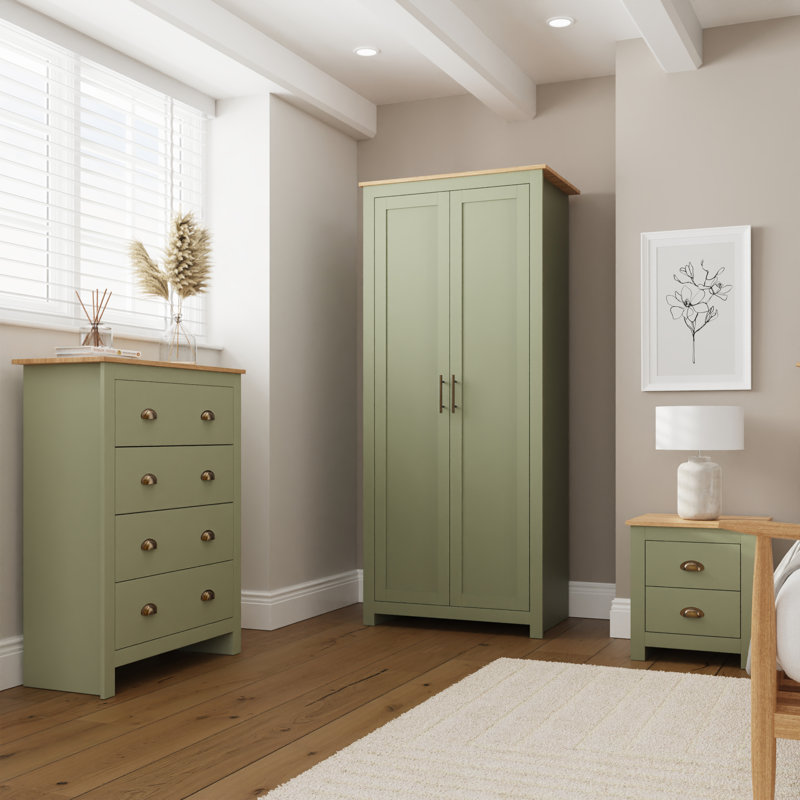 Kenneth Piece Bedroom Set, Sage Green