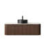 Meuble-lavabo et lavabo flottant moderne de style grain de bois pour la maison