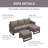 Naresa 74 " W Wicker Patio Sofa with Cushions-23281776-23281782