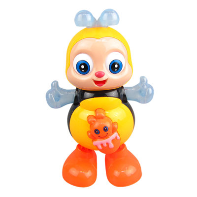 a bee Dancing Bee Toy With Lights Music Juguete Abejita Con Musica Abejita Bailarina Con Luces Preschool Learning Sensory Toys Legs Move Body Eyes