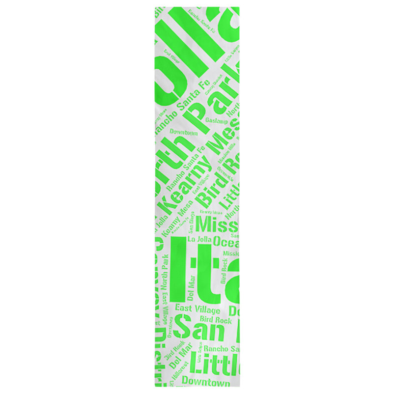 Chemin de table blendtable en coton, 90 po x 16 po, Vert, San Diego