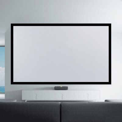 Cinéma maison 130 pouces à cadre fixe en aluminium 16: 9 HD