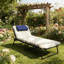 Chaise longue d'extérieur, chaise longue pliante-216817713