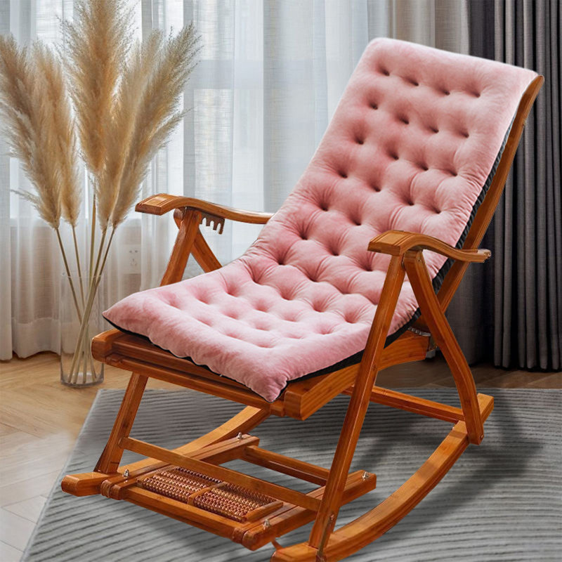 Rocking Chair Cushions Super Soft Comfy Chair Pad Sofa Cushions For Indoor Outdoor Recliner Cushion, Pink