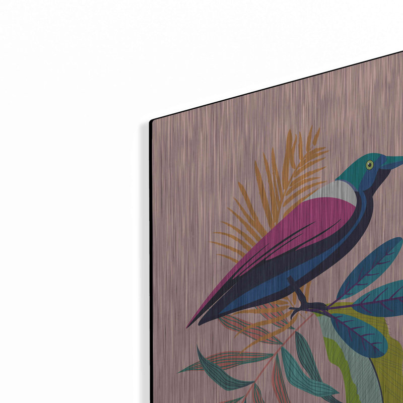 «Exotic Birds I» par Omar Escalante, H 24 po x l 16 po