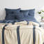 Magnolia Stripe Navy Blanket-174675883