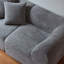 Canapé 2 places en velours avec coussins-345001535