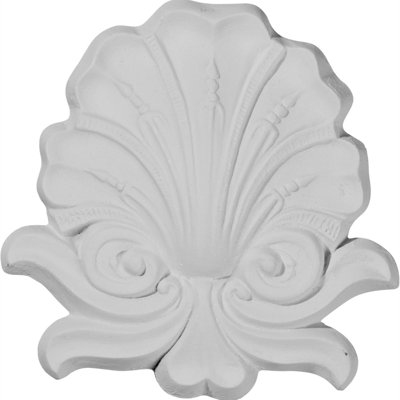 Défilement onlay h 4 7/8 po x l 4 7/8 po Shell
