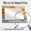 Désert fleur de bleuet I - Art mural miroir floral décoratif - imprimé sur métal-913551364