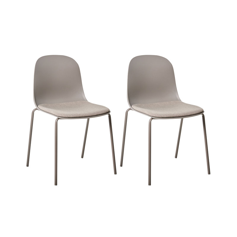 Set of 2 Conference Chairs DORR, Grey, Brown