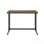 Walnut & Black Finish Writing Desk W/Usb-1674287769