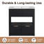 Rangement pour meuble-lavabo 30 pouces avec lavabo, 2 tiroirs et tablette ouverte noir