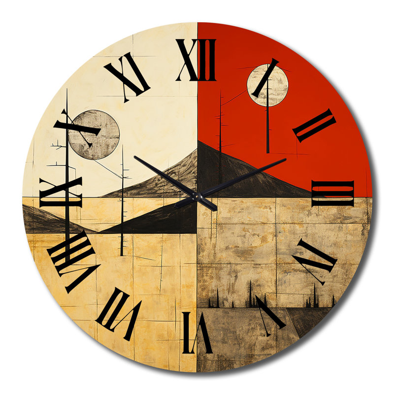 Horloge murale Time Illustration, Très grand