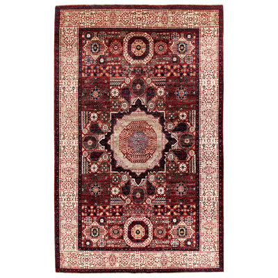 Tapis rouge noué à la main de haute qualité