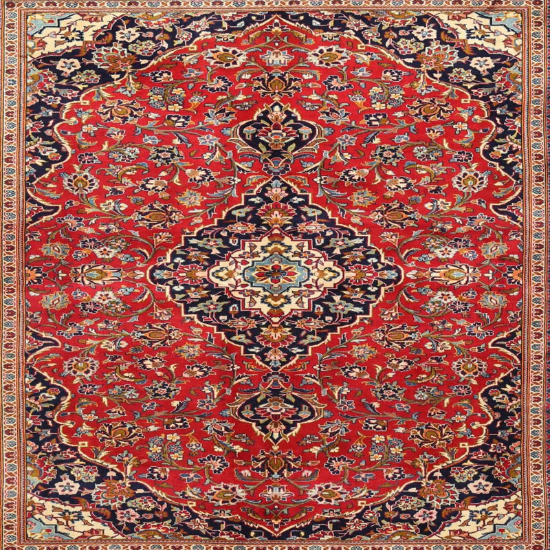 Keanan Oriental Indoor Rug, Square 6'