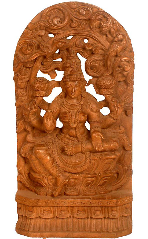 Déesse Lakshmi assise à Lalitasana