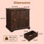 Classeur à tiroirs cannelés de 76,8 cm de large et 2 tiroirs profonds avec station de recharge, en bois, pour bureau à domicile – Format Lettre/A4-1372106026