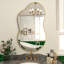 Miroir mural asymétrique avec cadre en métal, miroir décoratif irrégulier pour salle de bain, chambre à coucher, salon et entrée-585130246-585130245