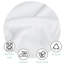 Tissu de fond blanc circulaire
