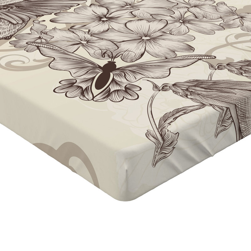 Ensemble de 2 draps-housses pour colibris Ambesonne, Drap-housse simple très long