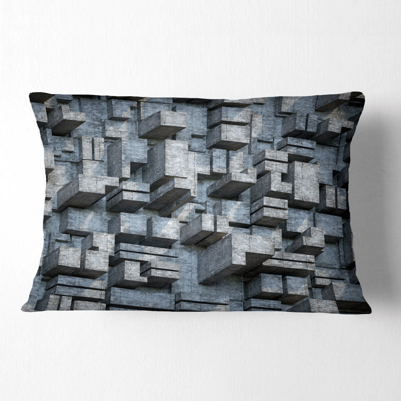 Coussin lombaire à fond géométrique abstrait