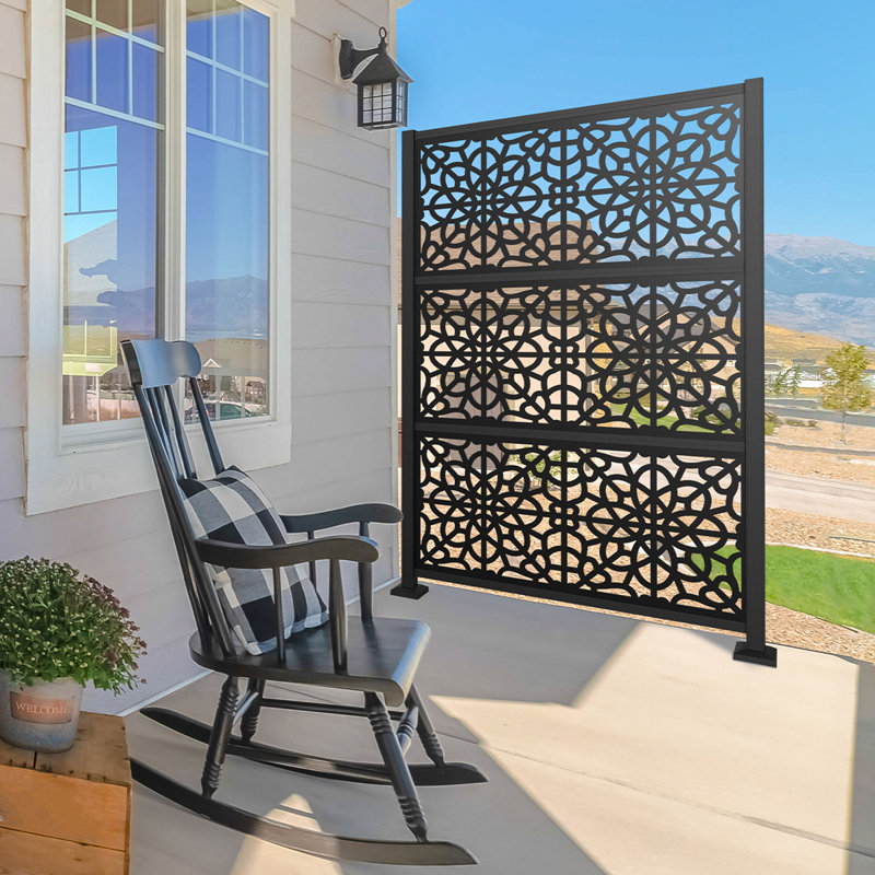 Ensemble de cadre en aluminium Freestyle pour écran de confidentialité, compatible avec les panneaux décoratifs de 60 x 120 cm