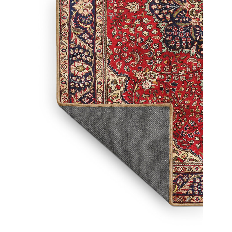 Tapis de style oriental rouge, Rectangle 5 pi x 7 pi