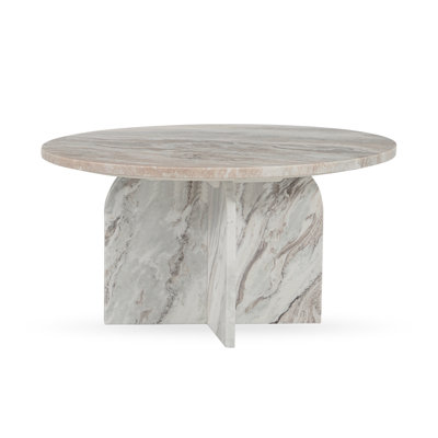Classic Home Reilly Marble Coffee Table In Multi