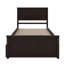 Lit plateforme avec lit gigogne-483959062