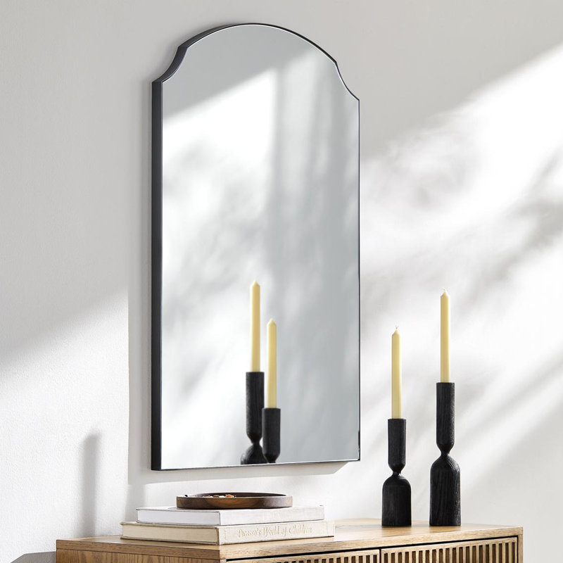 Galey Alix x Livabliss Landon Mirror, Matte Black, 35" x 24"
