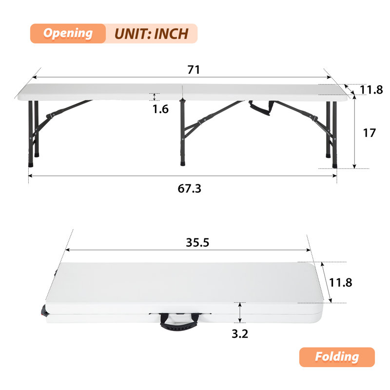 Banc en plastique Necibe