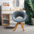 Friedhart Velvet Swivel Armchair-1794633483