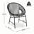 Wicker Outdoor Faux Rattan Acapulco Weave Lounge Chairs-491609102