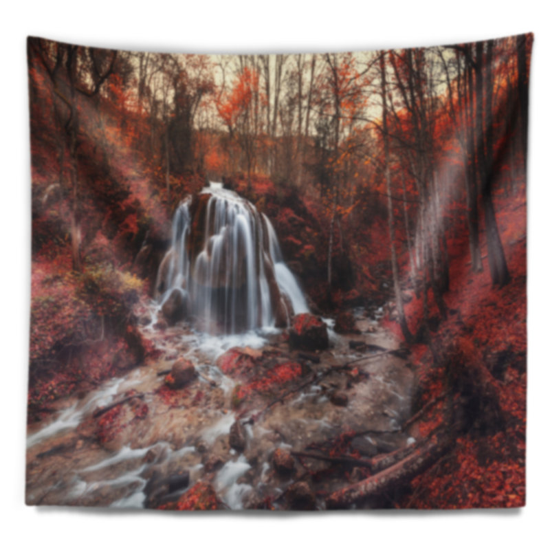Photographie, ruisseau d'argent, cascade, gros plan, H 32 po x l 39 po