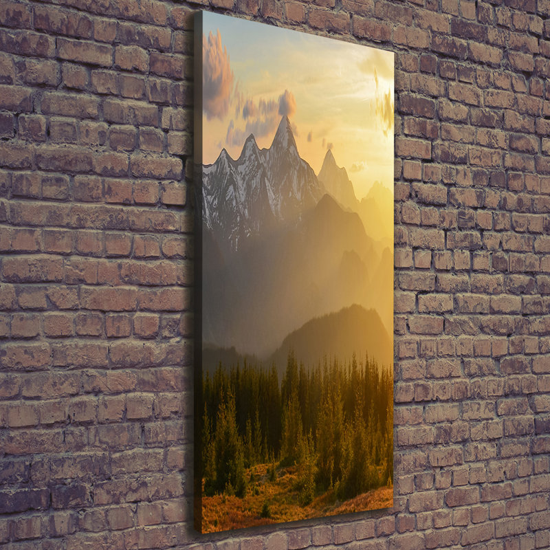 Sunset Mountains - Wrapped Canvas Print