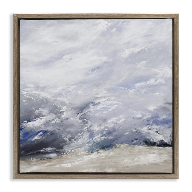 Illusion de cascades, H 18 po x l 18 po, Cadre flottant orme Montalcino